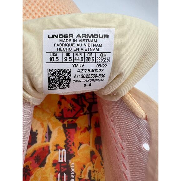 Under Armour HOVR Sonic 5 Day of the Dead Peach Ice Men's Size 10.5 NEW - Picture 3 of 12